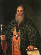 Portrait of Father Fyodor Dubyansky, Antropov, Aleksei